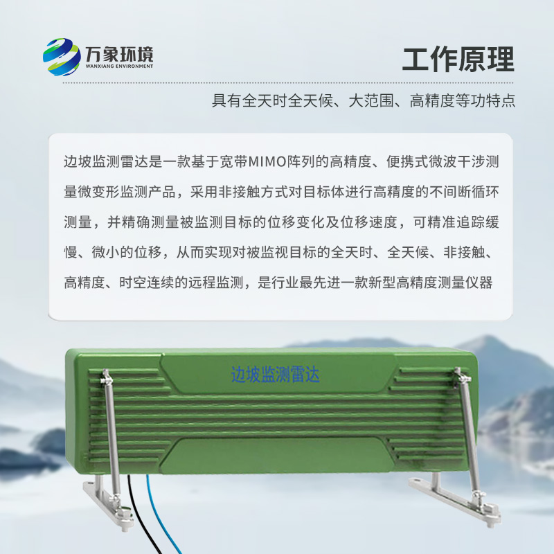 邊坡穩(wěn)定監(jiān)測雷達(dá)可精準(zhǔn)追蹤緩慢、微小的位移