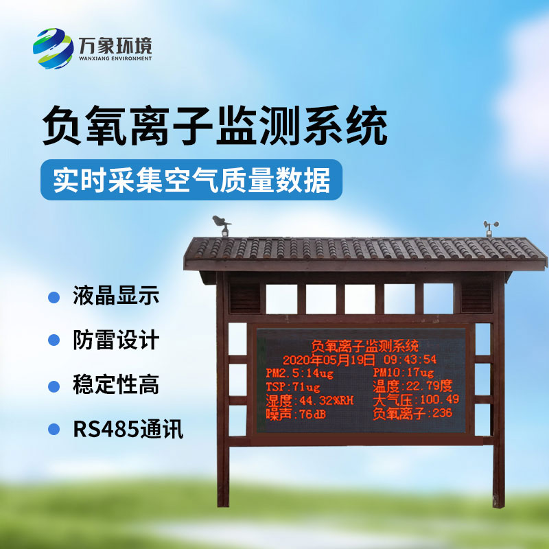 負(fù)氧離子觀測(cè)系統(tǒng)：景區(qū)公園環(huán)境好壞一站掌握