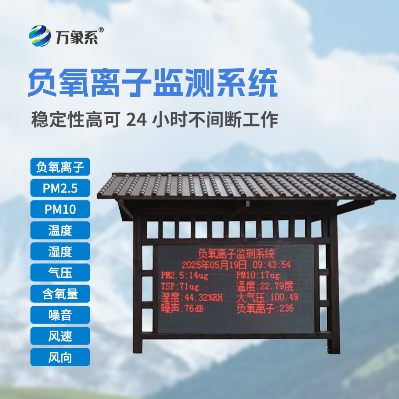 景區(qū)負(fù)氧離子監(jiān)測(cè)系統(tǒng)如何量化景區(qū)公園的清新度？