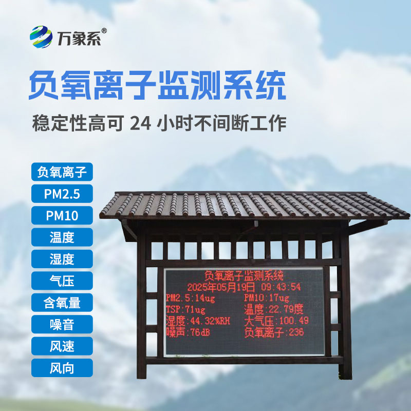 防腐木亭款負(fù)氧離子監(jiān)測站